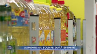 VIDEO - Alimente mai scumpe, după ieftinire. Produsele de bază mai ieftine nu se găsesc la raft