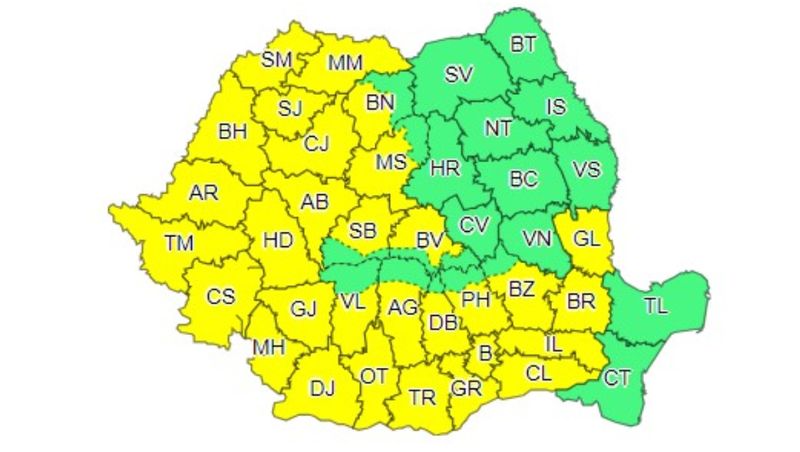 România se topește la 41 de grade: O nouă atenționare meteo. Este cod portocaliu și galben de caniculă în toată România