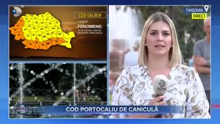 VIDEO - Canicula a cuprins întreaga țară: Codul portocaliu de caniculă a intrat în vigoare la ora 10:00 și rămâne valabil până sâmbătă dimineață