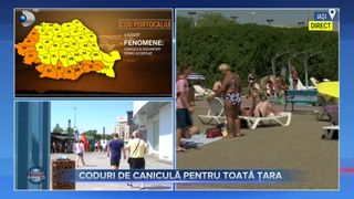 VIDEO - Harta României este colorată în cod galen și  portocaliu: Temperatura la umbră va ajunge la 41 de grade Celsius