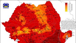 Rom&acirc;nia se topește la 41 de grade: O nouă atenționare meteo. Este cod portocaliu și galben de caniculă &icirc;n toată țara