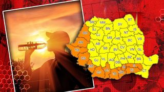 HARTĂ - România se topește la 41 de grade: O nouă atenționare meteo. Este cod portocaliu și galben de caniculă în toată țara