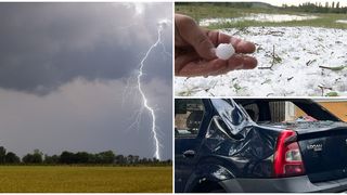 Mai multe orașe au fost afectate de un cod portacaliu de vreme rea.