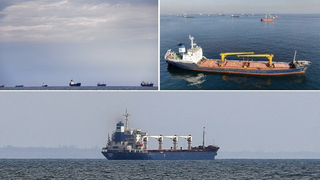 Rusia amenință cu bombardarea oricărei nave care navighează către sau dinspre Ucraina. Circa 100 de nave așteaptă la intrarea pe canal din Marea Neagră