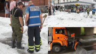 Germania a fost lovită cu furie de furtuna Antoni! Străzile din Reutlingen au fost acoperite cu un strat de grindină de peste 30 de centimentri