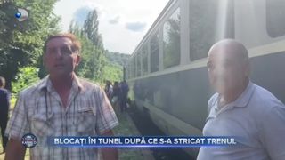 VIDEO- Sute de călători au rămas blocați într-un tunel, după ce trenul Iași-București s-a stricat la un sfert de oră după ce a plecat din gară