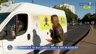 VIDEO - Traficul &icirc;n Capitală este mai lejer &icirc;n luna august: Mulți dintre bucureștenii sunt plecați &icirc;n vacanță de vară