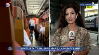 VIDEO- Singur în tren, spre mare, la numai 5 ani. Planul copilului a fost depistat rapid de controlorii din tren, care au observat că băiatul călătorea singur.
