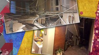 VIDEO- Momente de panică în timpul unui majorat la Băile Herculane. Tavanul s-a prăbușit peste ei: „M-am gândit că e cutremur''