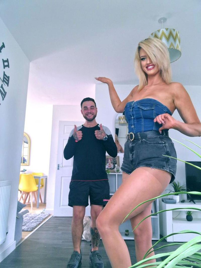 Femeia „gigant” și-a întâlnit în sfârșit adevărata dragoste: „Nu ne putem privi în ochi, dar suntem la același nivel”