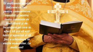 Mesaje de recunoștințăa pentru duhovnicul tău