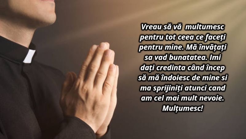 Mesaje de recunoștință pentru duhovnicul tău