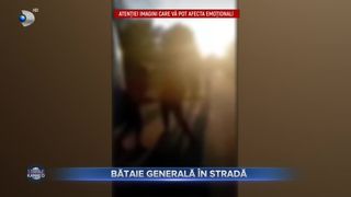 VIDEO- Bătaie generală &icirc;n stradă. Autoritățile cercetează bătaia pentru a stabili cu exactitate care au fost agresorii și victimele