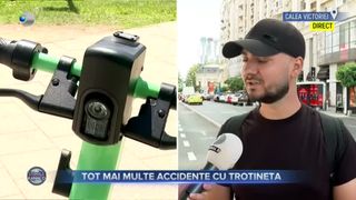 VIDEO - Numărul accidentelor cu trotinetele electrice s-a dublat în 2022: 9 din 10 accidente se produc din vina conducătorilor trotinetelor