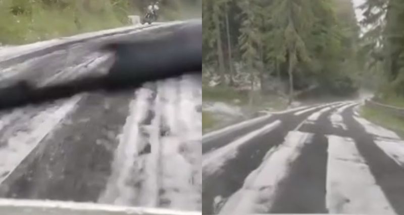 Ninge în plină vară, la Praid