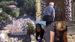 VIDEO- Sute de credindioși s-au strâns la mănăstirea Nicula. A început pelerinajul de Sf. Maria