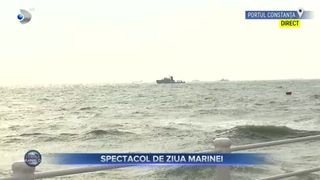VIDEO - Spectacol impresionat de Ziua Marinei Rom&acirc;ne. Sute de oameni au participat la demonstrațiile din fața Comandamentului Flotei din Constanţa