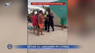 VIDEO- Bătaie cu jandarmii pe litoral. Au fost implicați și turiști, iar &icirc;n urma ocnflictului, 6 bărbați s-au ales cu dosar penal