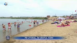 VIDEO- Pe litoral, în vestul țării. Lacul Ghioroc, plaja de la Arad