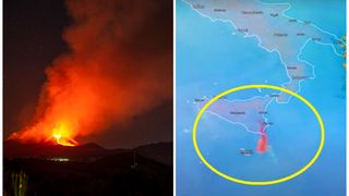 VIDEO. Imagini din satelit cu erupția vulcanului Etna. "Ce sunt aceste inele misterioase?" Aeroportul Catania a fost redeschis