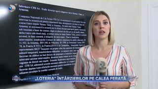 VIDEO- „Loteria” întârzierilor pe calea ferată. În 2021, întârzierile trenurilor au adunat aproape 6 ani jumătate