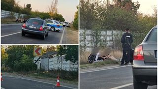 Grup de tineri, spulberat de o mașină pe DN39/E87, Mangalia-Vama Veche, la ieşirea din localitatea 2 Mai.&nbsp;
