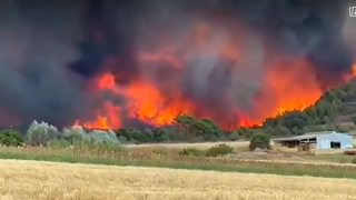 Noi incendii puternice în Grecia