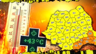 VIDEO - Zile de foc în România. Cod portocaliu de caniculă pentru mai multe județe - HARTA