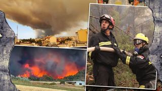 Harta noilor incendii din Grecia, august 2023. 