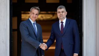 Prim-ministrul Rom&acirc;niei, Marcel Ciolacu, &icirc;nt&acirc;lnire cu premierul grec, la Atena