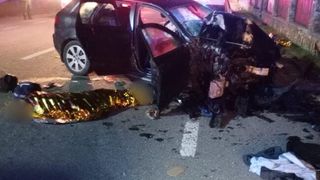 Imagini de la locul tragediei