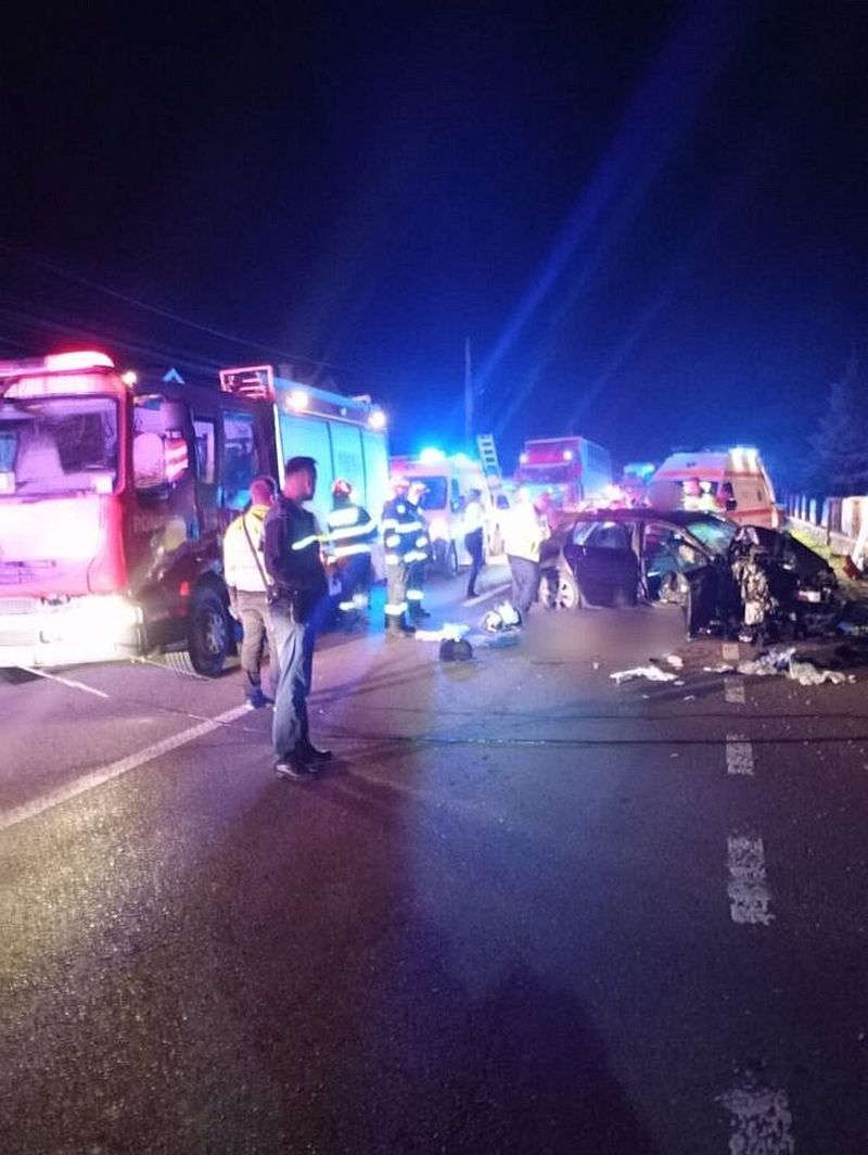 Imagini dramatice la locul accidentului