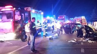 Imagini dramatice la locul accidentului