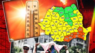 Rom&acirc;nia se topește! Avertizarea de cod portocaliu a meteorologiilor a fost prelungită. Zonele care scapă de caniculă