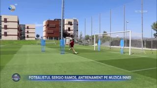 VIDEO- Fotbalistul Sergio Ramos, antrenament pe muzica Innei. Artista româncă l-a cucerit pe sportiv