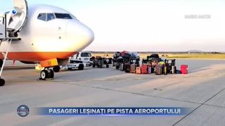 VIDEO - Pasageri leșinați pe pista aeroportului. Avionul a avut o întârziere de șapte ore