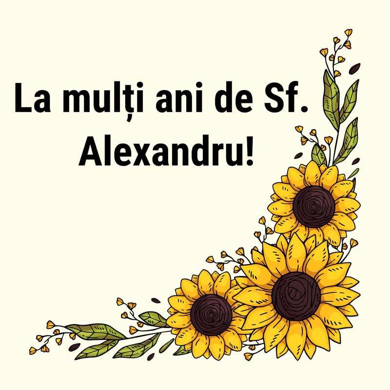 Mesaje de Sf. Alexandru 2023. Urări și felicitări deosebite pentru sărbătoriții zilei