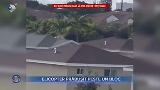 VIDEO - Un elicopter s-a prăbușit peste un bloc, &icirc;n statul american Florida. Două persoane și-au pierdut viața și alți doi sunt răniți
