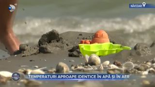 VIDEO- Temperaturi aproape identice &icirc;n apă și &icirc;n aer. Apa mării ajunge la valori doarte ridicate, care se vor menține și &icirc;n primele două luni de toamnă