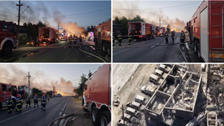 În urma exploziilor din Crevedia, intervenția a fost încheiată. Ce anunț a făcut ISU Dâmbovița