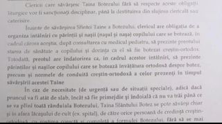 Adeverință medicală, cerută de preoți pentru botez