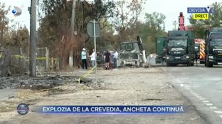 VIDEO - ISU Dâmbovița anunță că intervenția de la Crevedia a luat sfârșit. O autospecială de stingere şi o ambulanţă SMURD a rămas în zona afectată