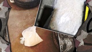 VIDEO-Zeci de kilograme de droguri tip Cristal, identificate de polițiștii din Brăila. Unde au ascuns trei bărbați marfa de aproximativ 600.000 de euro