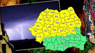 COD GALBEN de ploi torențiale, vijelii și căderi de grindină &icirc;n jumătate de țară - HARTA