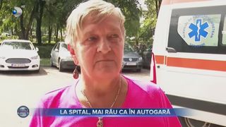 VIDEO - La spital, mai rău ca &icirc;n autogară. Rudele pacienților așteaptă sub cerul liber, pe scaune rupte