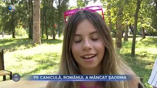VIDEO - Pe caniculă, rom&acirc;nul a m&acirc;ncat shaorma, burgeri și pizza