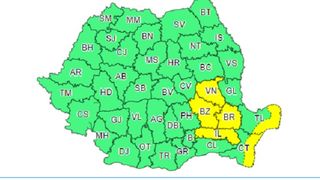 Cod galben de v&acirc;nt puternic &icirc;n Rom&acirc;nia! Care sunt județele vizate?