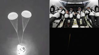 După șase luni petrecute pe Stația Spațială Internațională patru astronauți au revenit pe Pământ