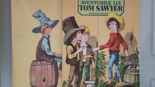 &rdquo;Aventurile lui Tom Sawyer&rdquo;, ilustrată de Vasile Olac