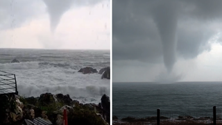 Un fenomen meteorologic deosebit a fost surprins în Marea Neagră